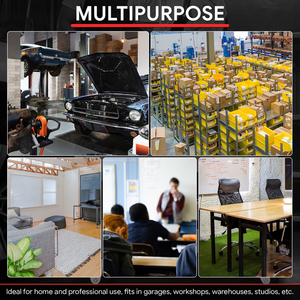 60" x 25" Heavy Duty Oak Workbench Work Table w/ 2 Drawers & Adjustable Handle