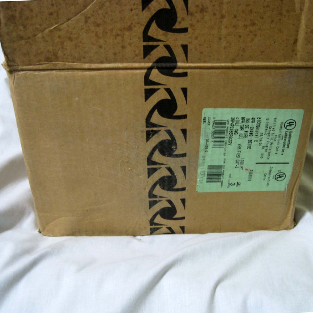 BICC GENERAL ® Pull Pac ® Communication CAT-3 4 Pair 24 AWG Beige Inside 300 Ft