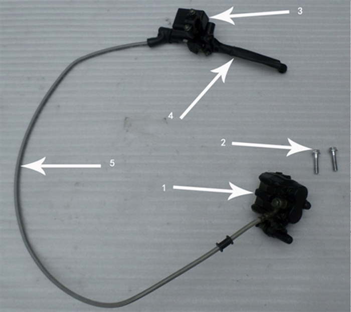 RPS Hawk 250 Carb and DLX Front Brake Assembly X-Pro