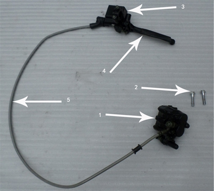 X-Pro Hawk 250 DLX Model Front Brake Assembly