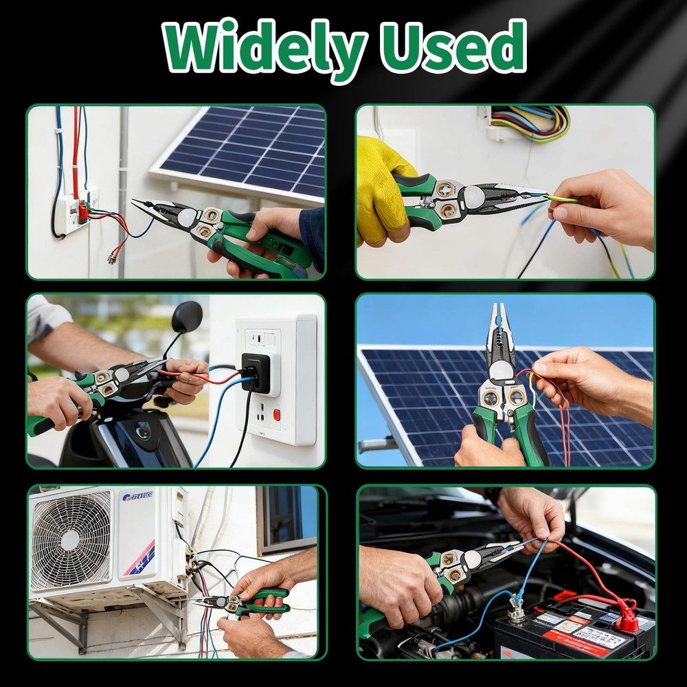 8 in 1 Wire Stripper with Voltage Tester, Wire Stripping Tool for Heavy Duty ...