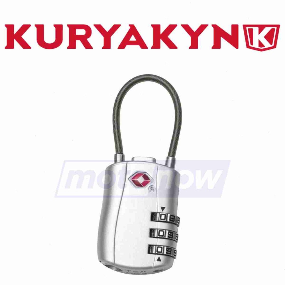 Kuryakyn 5850 TSA-Approved Cable Lock for Security & Covers Locks  du