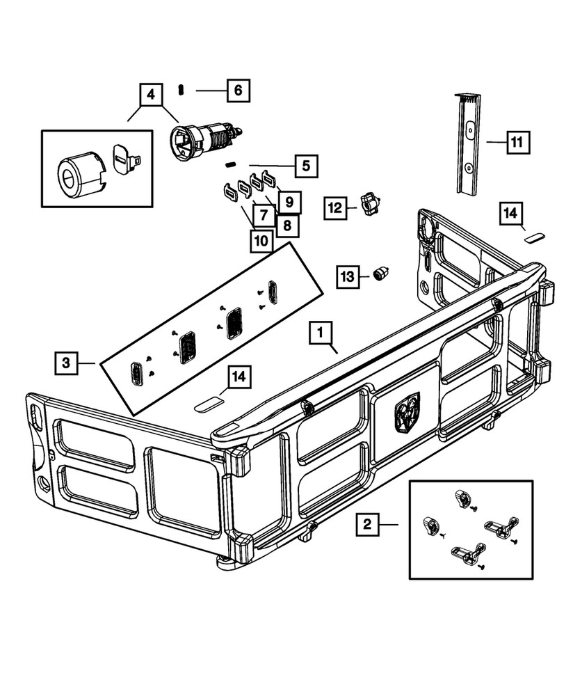 Genuine Mopar Hinge Cover 68079278AA
