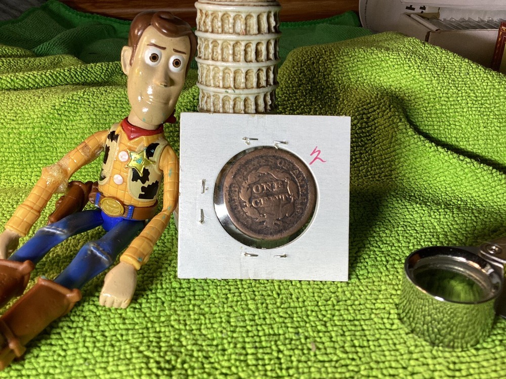 1854 BRAIDED HAIR LARGE CENT LOWER GRADE