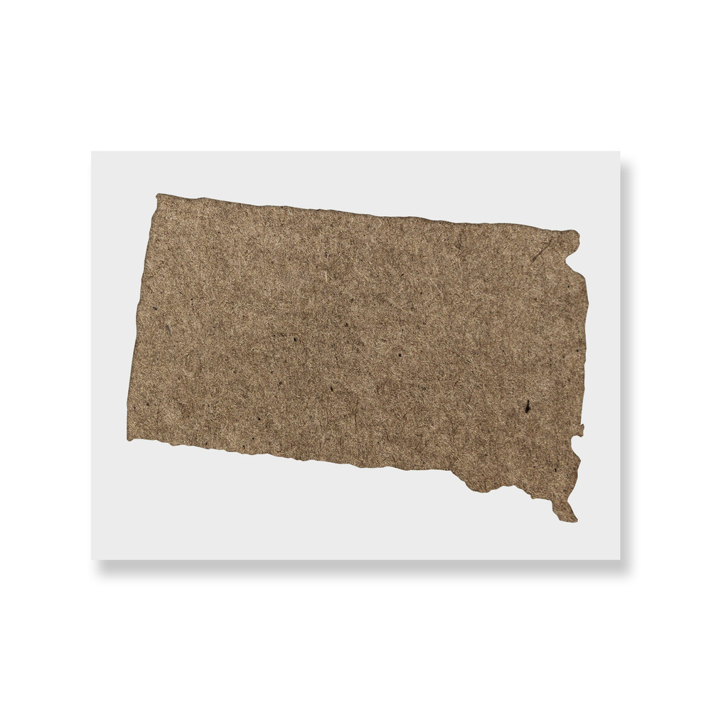 South Dakota State Stencil - Durable & Reusable Mylar Stencils