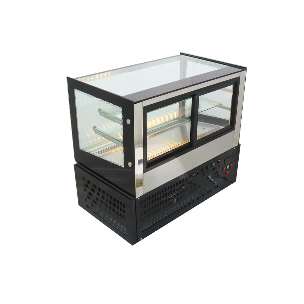 220V Refrigerated Cake Display Cabinet Showcase LED Lighting Digital Display
