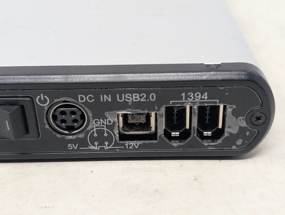 Bason Computer USB FireWire External Hard Drive Enclosure Untested 250GB (107)