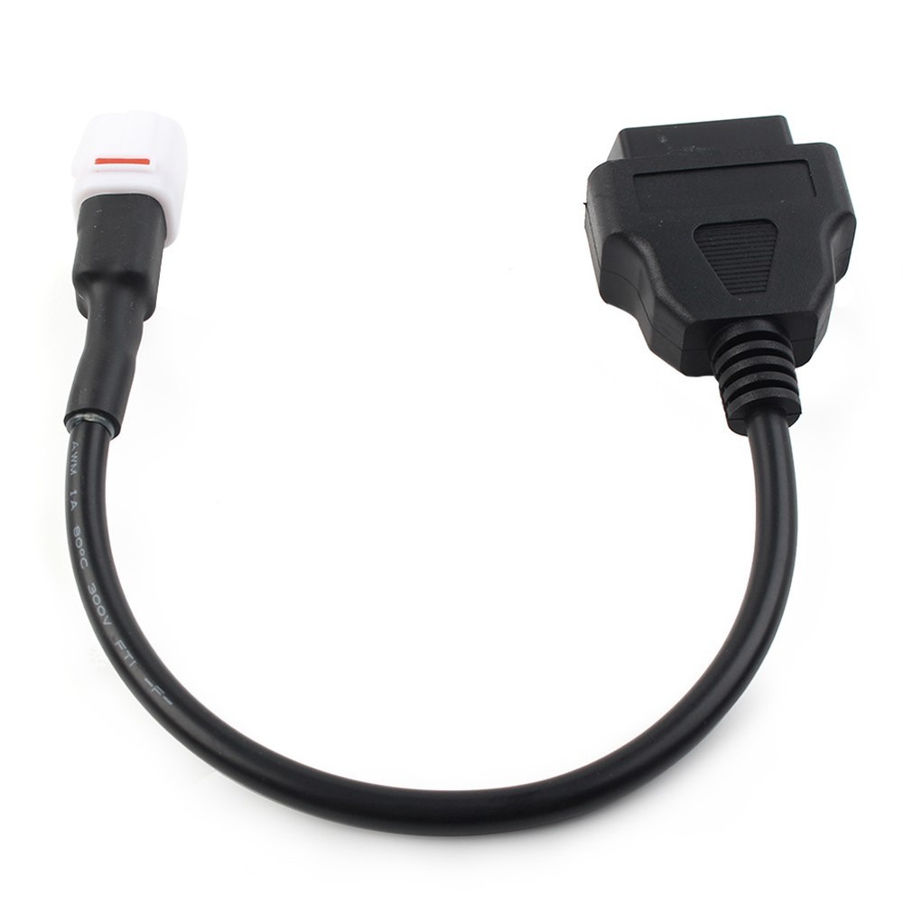 Motorcycle 4 Pin to OBD2 Diagnostic Tool Code Reader Adapter Cable For Yamaha