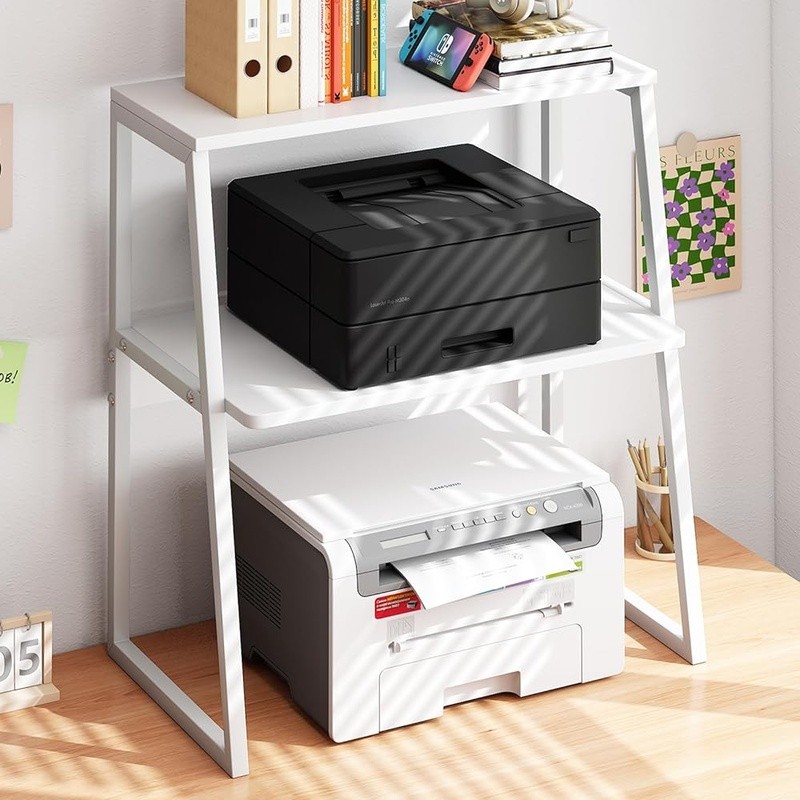 3 Tier Printer Stand Desk Shelf Multi-Purpose Storage Organizer Easy Assembly US