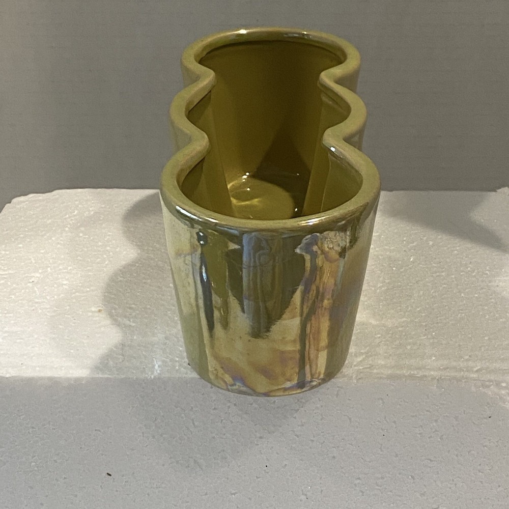 Pier 1 Irridescent Ceramic Planter Set