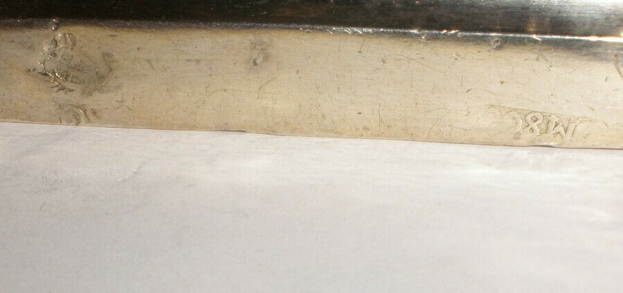 Antique Germany ? columnar candelstick 800 silver column candle stick
