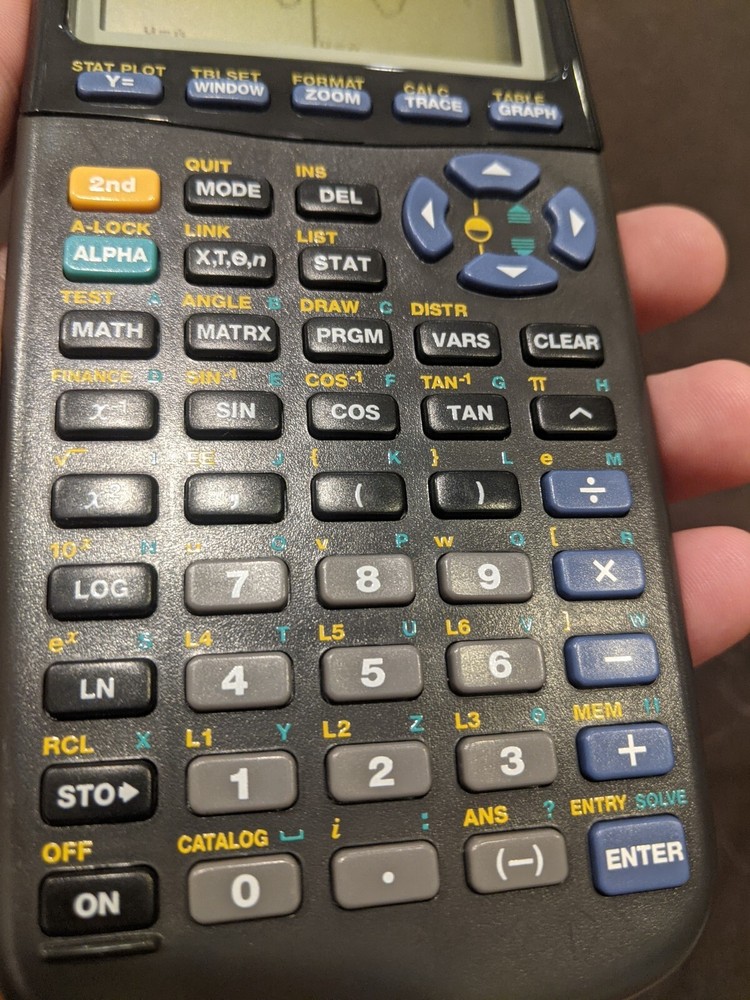 NWOB TI-83 Calculator Texas Instruments Black