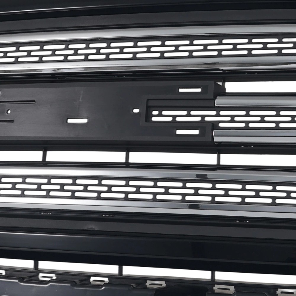 Gloss Black Chrome Front Bumper Upper Grille Assembly For 2015-2020 GMC Canyon