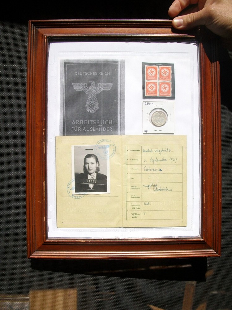 WW2 German Reich  work papers  mark stamped document--Authentic!