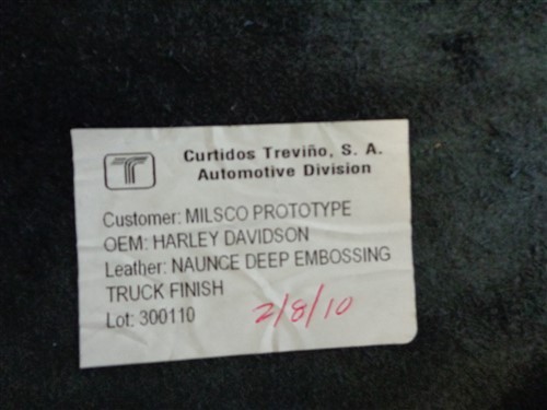 LEATHER HIDE BLACK 101" X 42"