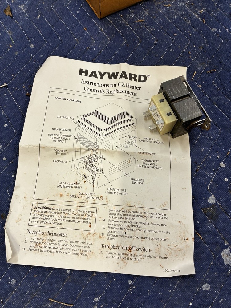 Hayward H-series 240V IDL2 Transformer (Before 9/04)