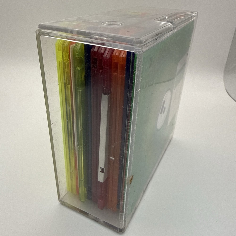 Imation Neon Diskettes 1.44 MB IBM Formatted 2HD Floppy Disks 12 Pack Open Box