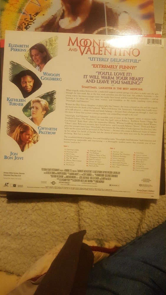 Moonlight And Valentino Laserdisc