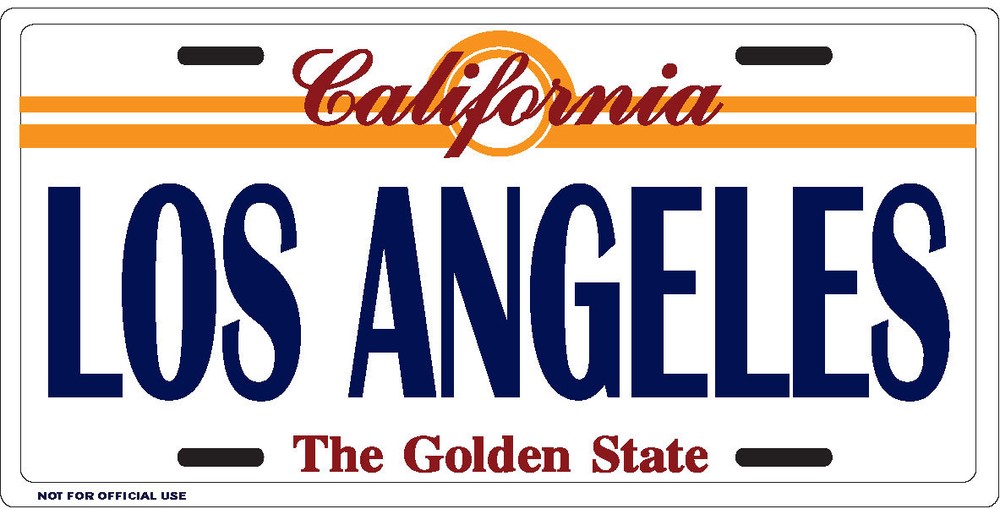Los Angeles License Plate - 3201