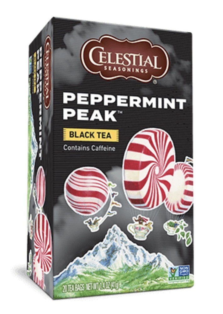 Celestial Seasonings Peppermint Peak Black Tea Single Box