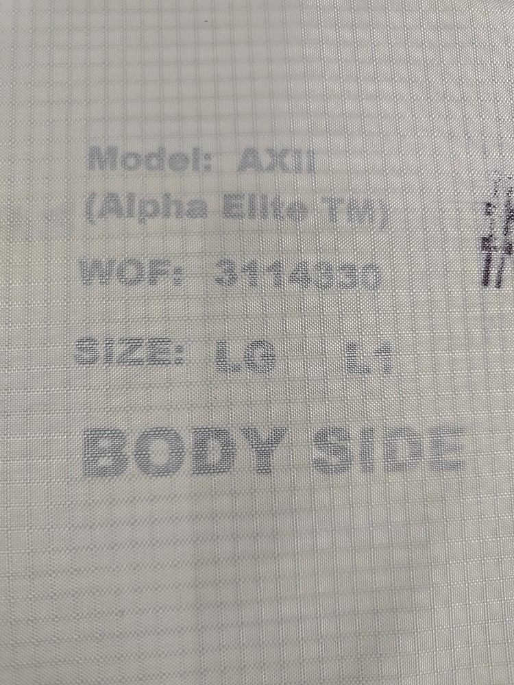 PB Alpha Elite AXII Soft Armor Inserts Large Front/Back
