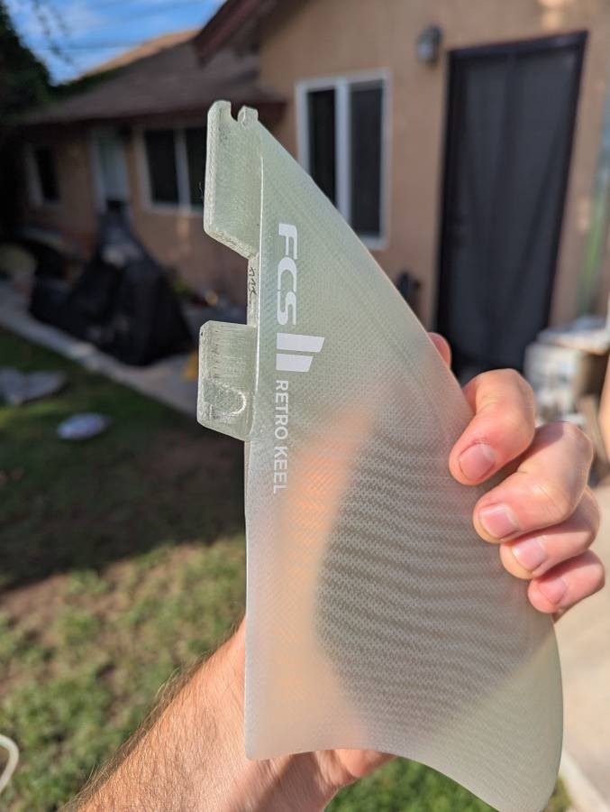 FCS Retro Keel Single Right Fin