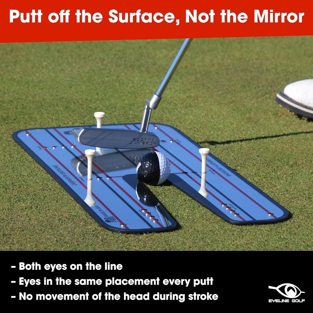 Portable Alignment Mirror for Golf - Perfect Your Stroke and Technique!