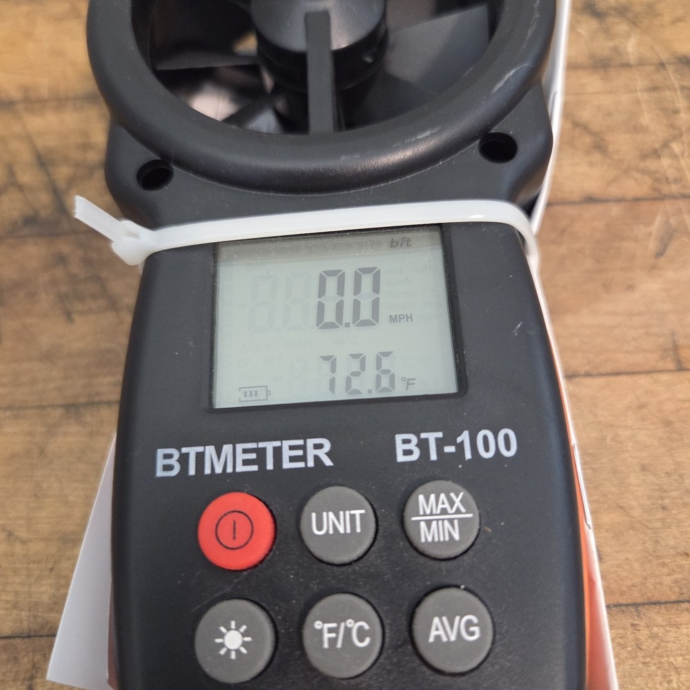 BTMETER BT-100 Digital Handheld Anemometer Wind Speed Temp Meter