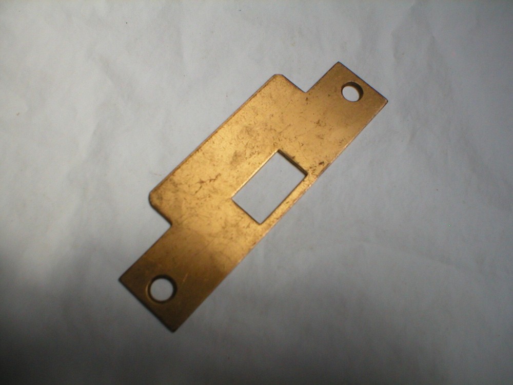 Vintage Solid Red Brass Striker Plate