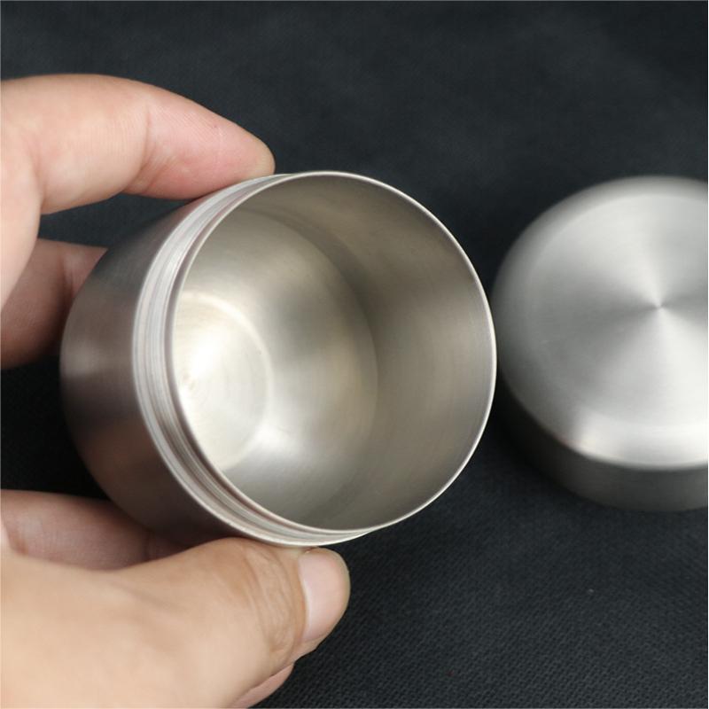 Hot EDC Titanium Waterproof Pill Holder Organizer Container Tea Storage Box