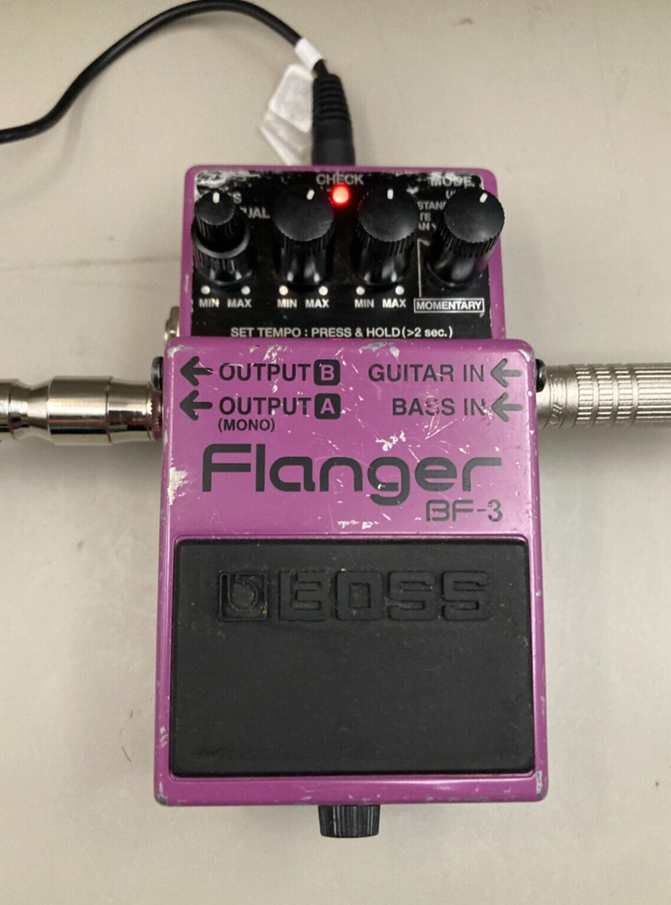 BOSS BF-3 Flanger Guitar Effect Pedal Tested Working from Japan