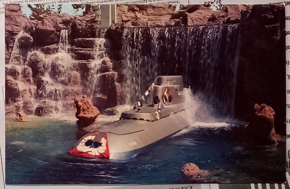Disneyland Submarine Falls Unused Postcard