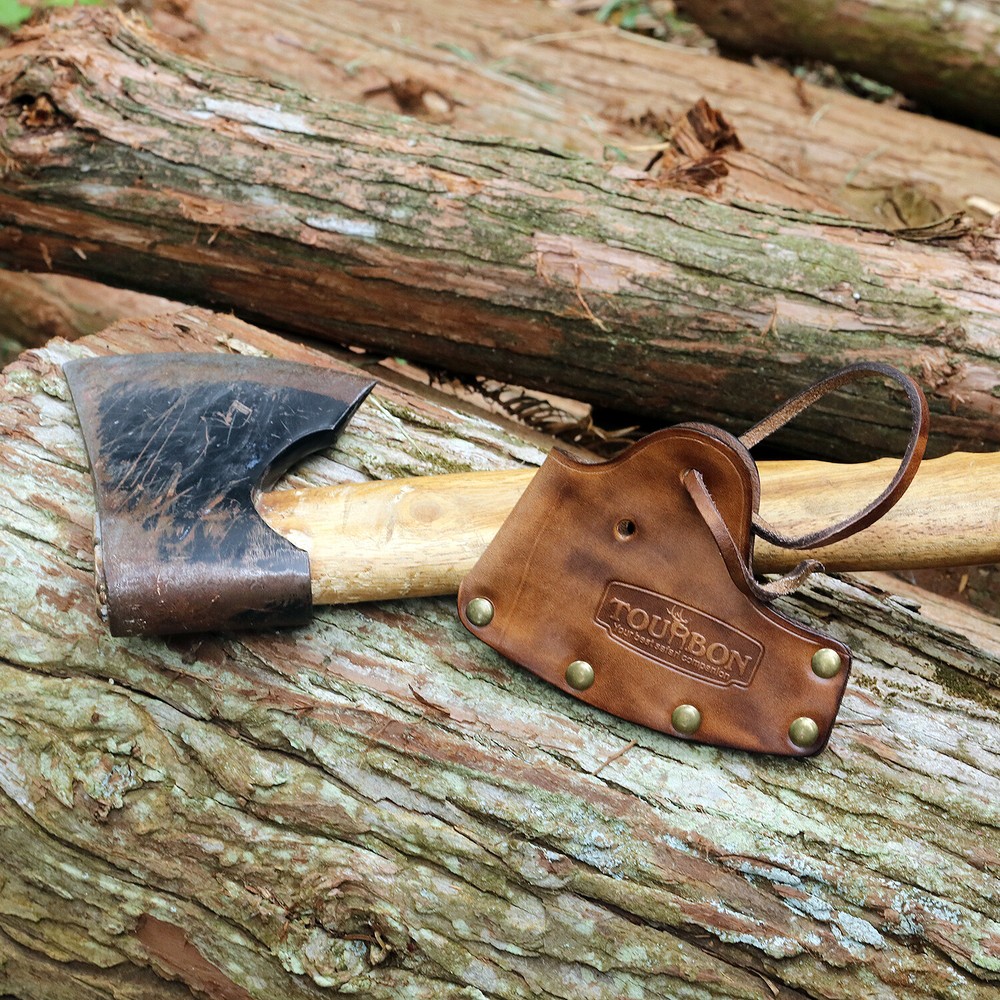 Leather Hunting Axe Holder Hatchet Sheath Blade Protective Case Axe Head Cover