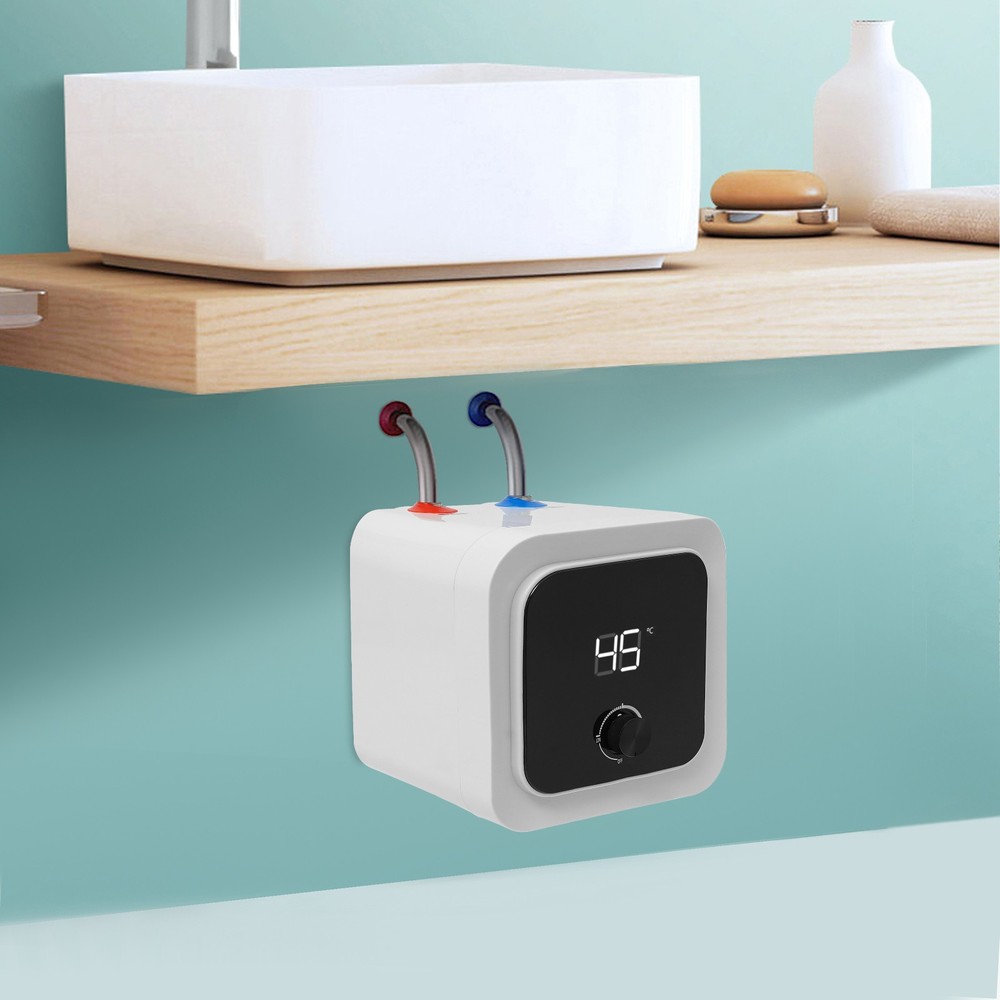 8L 1500W Electric Water Heater Top Outlet Instant Hot Mini Tank Water Heater USA