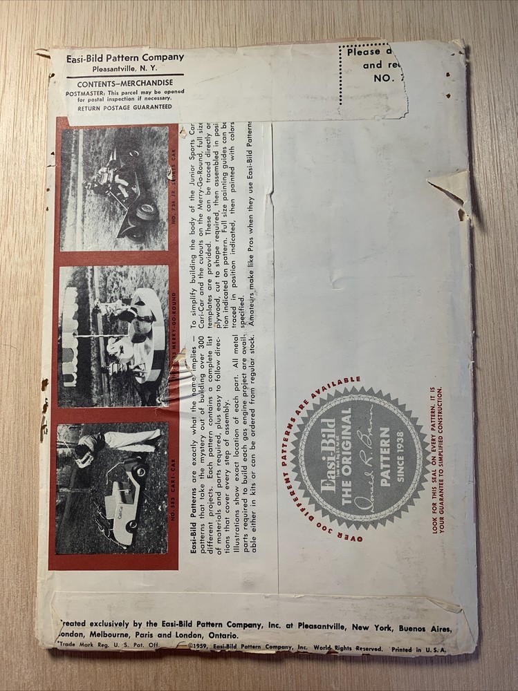 VTG - EASI-BILD Pattern Co. No. 721 All Purpose Storage Unit - 1959