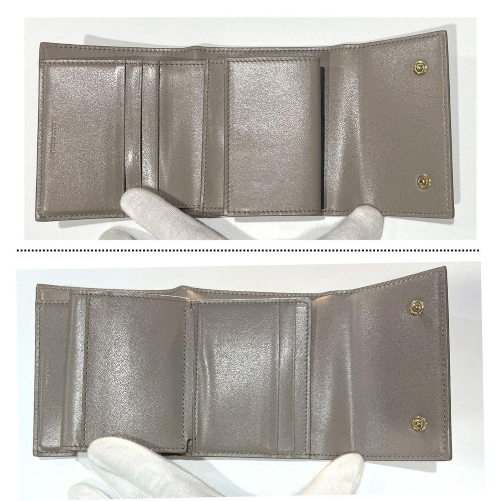 Celine small tri fold wallet gray From Japan