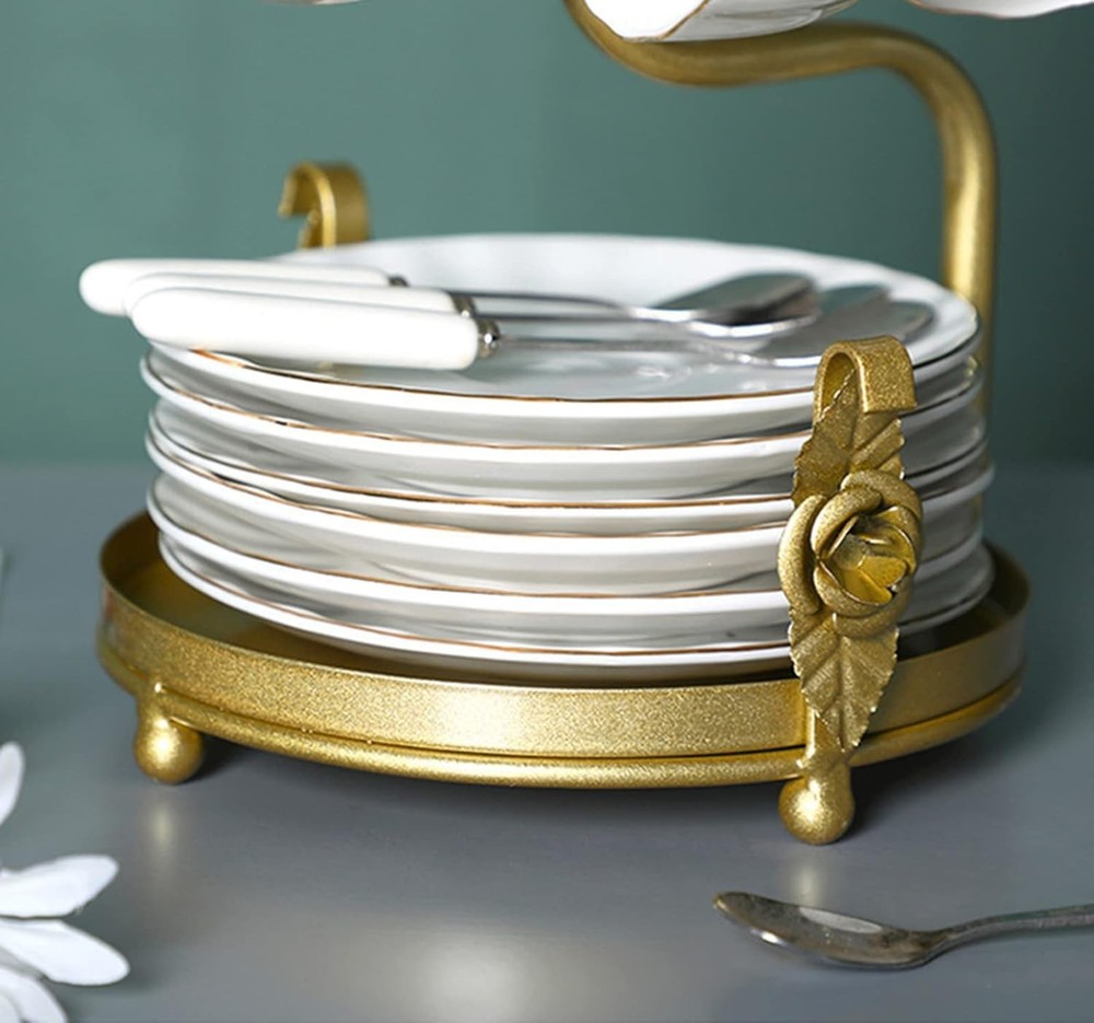 Coffee Mug Tree with Plate Holder