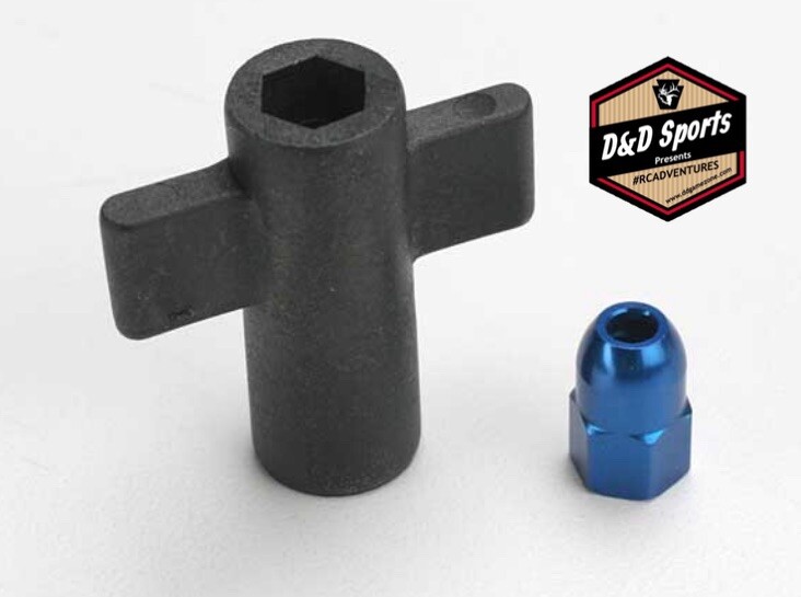 Traxxas 5526 Nut Antenna Crimp Nut Blue New