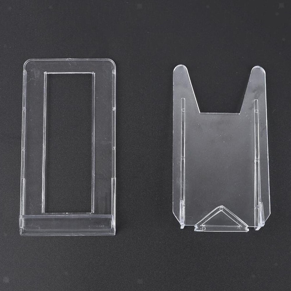 5Pieces Plate Stands Plastic Display Holders Picture Plate Holders Adjustable