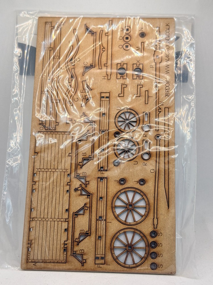 4 Ground Model kit 28S CAW-301 28mm C19th Ox Wagon / Flatbed Wagon