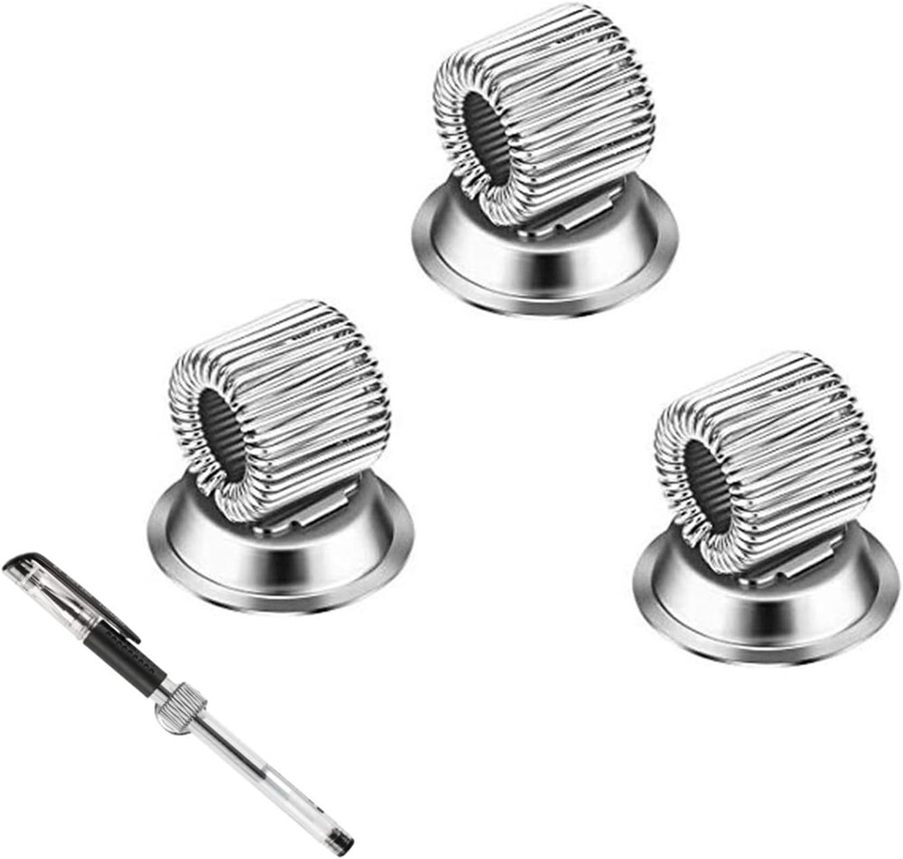 3pcs Strong Magnetic Single Pen Holders Organizer Clips with Adjustable