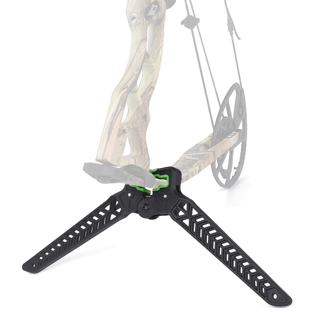 Archery Compound Bow Stand Holder Kick Rack Legs Bracket Bow Support Shooting