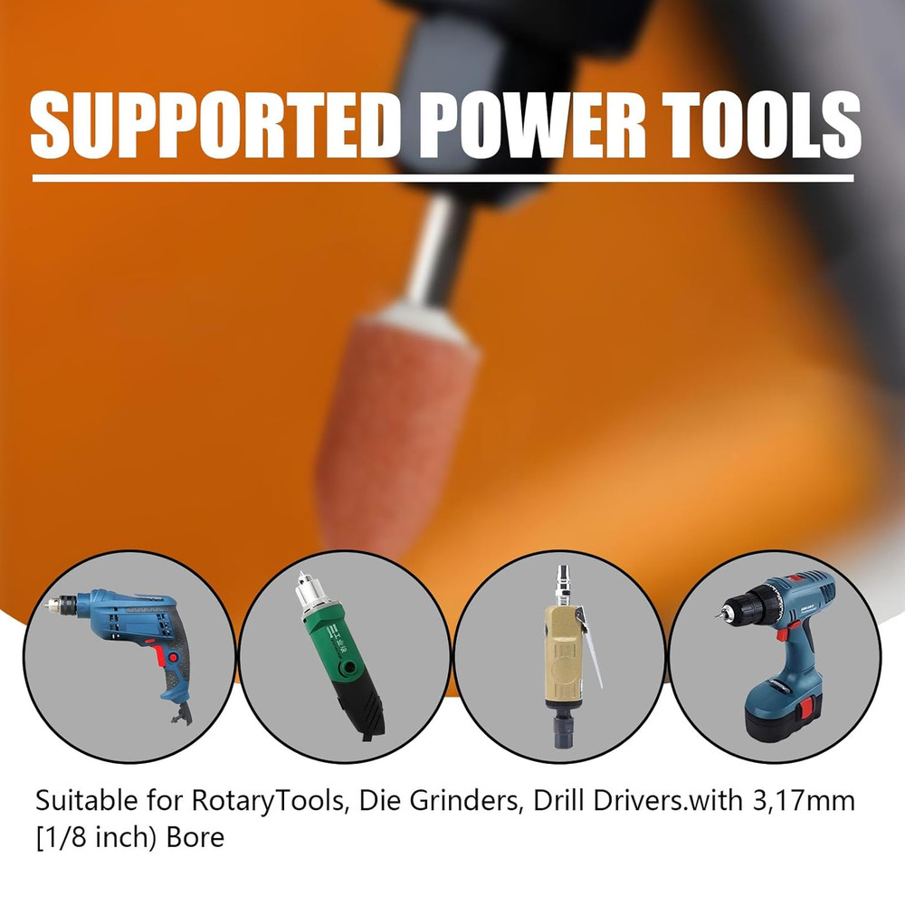 30Pcs Sanding Bits for Dremel Rotary Tool Grinding Stones Sanding Drill Bits wit