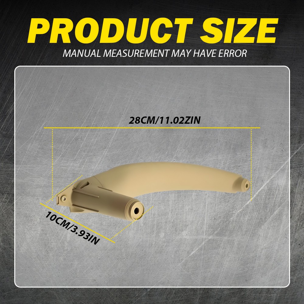 3PCS Interior Door Handle Panel Pull Cover Trim For BMW X5 X6 E70 07-13 Beige