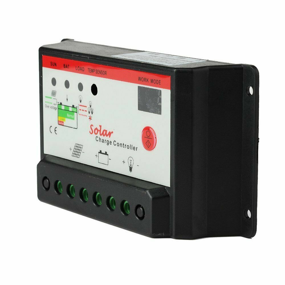 Intelligent 10A PWM Solar Panel Charge Controller 12V 24V Battery Regulator MT