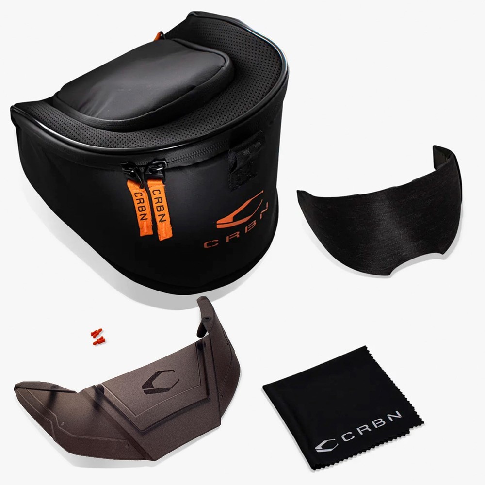 CRBN Paintball Zero Pro Goggle - Includes: Two Lens + Visor + Case - Carbon P...