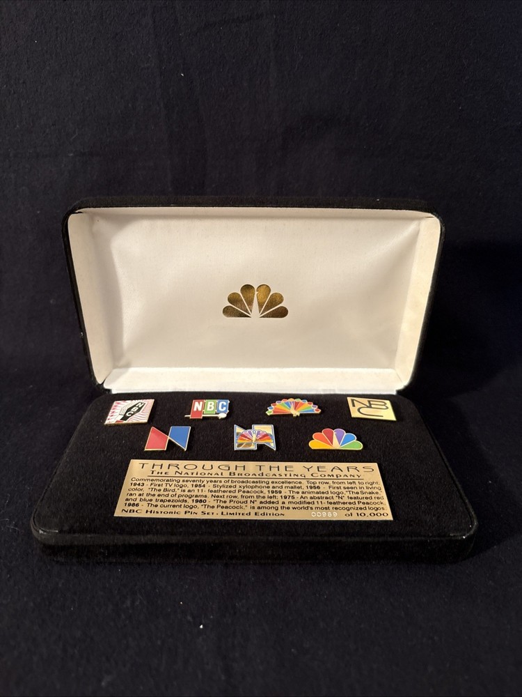 Through The Years NBC Logo Pin Set
