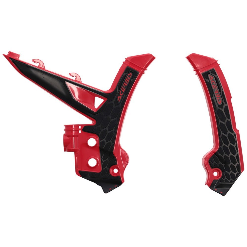Acerbis X-Grip Frame Guards - Red/Black - Guards