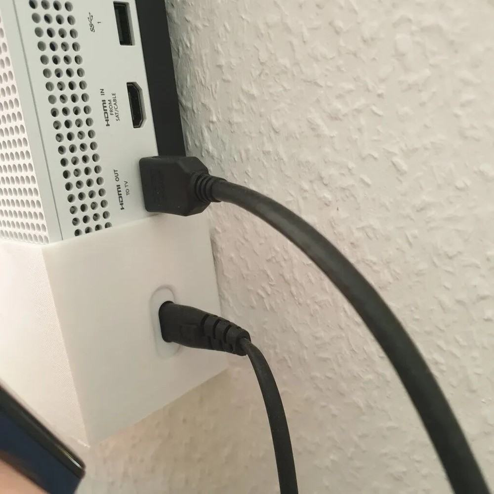 Microsoft Xbox One S Wall Mount Console Hanger System Stand Storage one piece