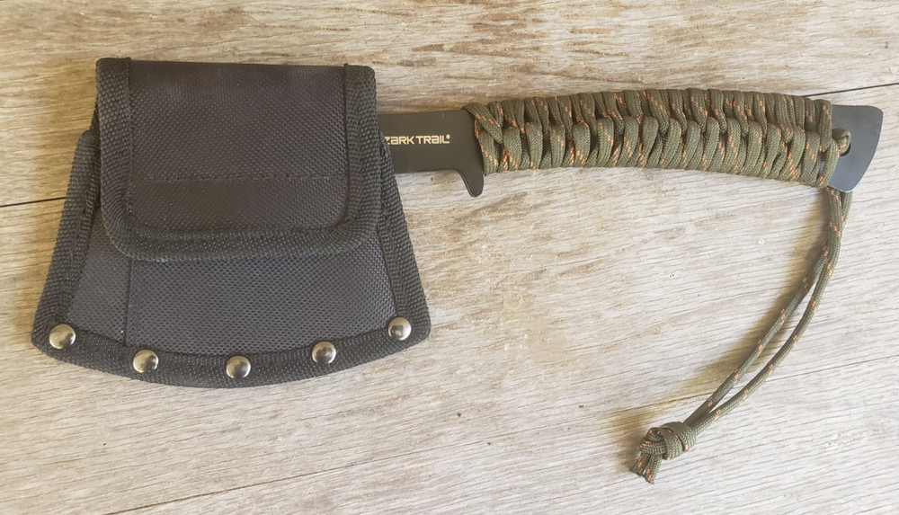 Ozark Trail Hatchet Axe with Paracord Wrapped Handle Includes Sheath
